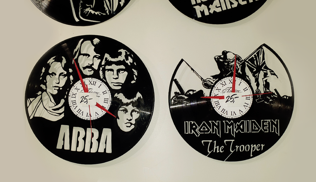 Music-themed wall clocks