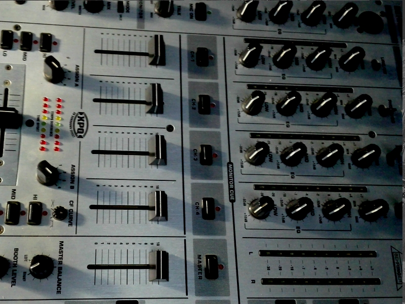 Professional audio mixing console